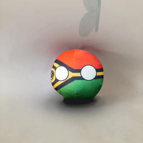 QXXKJDF 7,9 Zoll 3,9 Zoll Plüsch-Landball, Frankreich, Katar, Kroatien, Plüschtier, Landbälle, Polen-Ball(Vanuatu,7.8in) von QXXKJDF
