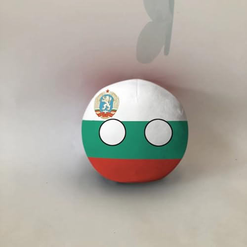 QXXKJDF 7,9 Zoll 3,9 Zoll Polnischer Ball, Country Ball, Australien, Japan, Malediven, Angola, Plüschtier, Countryballs(Bulgaria,7.8in) von QXXKJDF