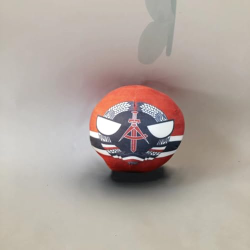 QXXKJDF 7,9 Zoll 3,9 Zoll Polnischer Ball, Country Ball, Australien, Japan, Malediven, Angola, Plüschtier, Countryballs(Germany,3.7in) von QXXKJDF