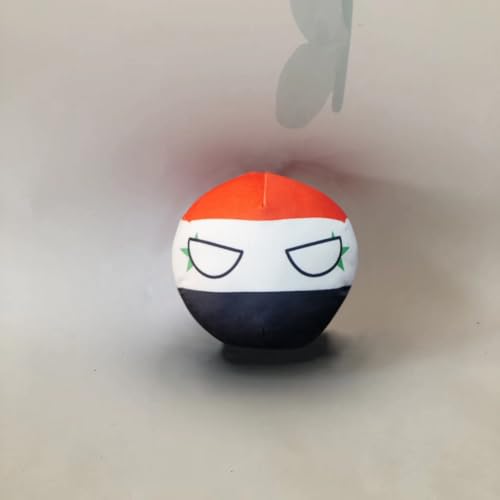QXXKJDF 7,9 Zoll 3,9 Zoll Polnischer Ball, Country Ball, Australien, Japan, Malediven, Angola, Plüschtier, Countryballs(Syria1,7.8in) von QXXKJDF