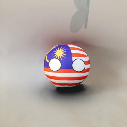 QXXKJDF 7,9 Zoll polnischer Country Ball Plüsch Country Ball, Kanada, NATO, (Malaysia,3.7in) von QXXKJDF