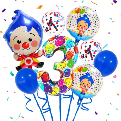 Clown Geburtstag Dekoration 3 Jahr, Clown Luftballon,Geburtstagsdeko Zirkus, Deko 3 Geburtstag,Karneval Zirkus Party Dekoration mit Folienballon, Zirkus Tiere Folienballon Clown Geburtstag Dekoration 3 Jahr, Clown Luftballon,Geburtstagsdeko Zirkus, Deko 3 Geburtstag,Karneval Zirkus Party Dekoration mit Folienballon, Zirkus Tiere Folienballon von QYEHF