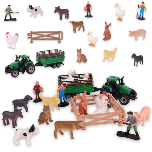 QYEHF 20PCS Teilige Bauernhof-Tierfiguren, Bauernhof Tiere Spielzeug Set,Farm Zaun, für Bauernhof Geburtstag Weihnachtsfeier,Animal Farm Dekoration Puppe Ornament QYEHF 20PCS Teilige Bauernhof-Tierfiguren, Bauernhof Tiere Spielzeug Set,Farm Zaun, für Bauernhof Geburtstag Weihnachtsfeier,Animal Farm Dekoration Puppe Ornament von QYEHF