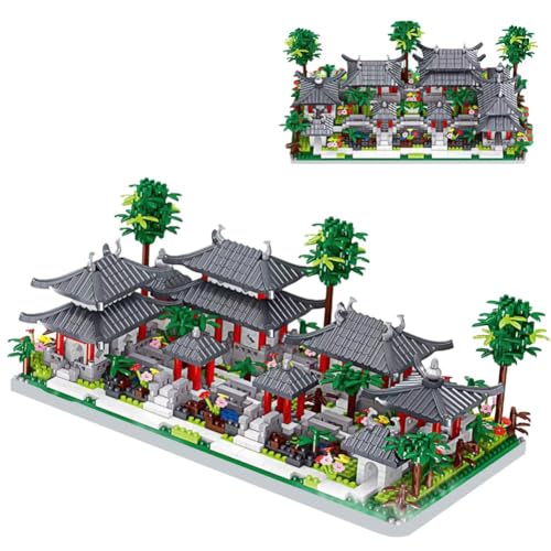QYEHF Chinese Architecture of Suzhou Garden Micro Bausteine, Chinese Architecture Micro Bausteine Set,Teile Klassischer Suzhou Garden Haus Deko Modell,1625PCS Klemmbausteine Creative Geschenk QYEHF Chinese Architecture of Suzhou Garden Micro Bausteine, Chinese Architecture Micro Bausteine Set,Teile Klassischer Suzhou Garden Haus Deko Modell,1625PCS Klemmbausteine Creative Geschenk von QYEHF