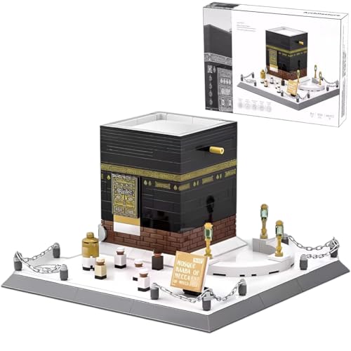 QYEHF Moschee Kaaba - Mekka Bausteine Bausatz, Landmark Architekture Modellbausatz, Architektur Modellbau für Erwachsene Büro Home Decor (Modell-Set Nicht enthalten) von QYEHF