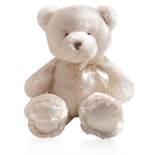 QYEHF Plüschtier Bär, 28CM Plüschtier Bär Kuscheltier,bär gefülltes Tier Plüschtier Geschenk für Kind Freundin, Kuscheltier Bär aus Plüsch,Jungen Mädchen Geburtstag Weihnachten Valentinstag von QYEHF