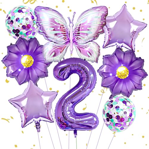 Schmetterlinge Deko 2 Geburtstag Mädchen, Schmetterlinge Deko Geburtstag, Folienballon Schmetterling Deko Luftballon 2. Geburtstagsdeko 2 Jahre, für Schmetterling Themen Party, Geburtstag Deko Schmetterlinge Deko 2 Geburtstag Mädchen, Schmetterlinge Deko Geburtstag, Folienballon Schmetterling Deko Luftballon 2. Geburtstagsdeko 2 Jahre, für Schmetterling Themen Party, Geburtstag Deko von QYEHF
