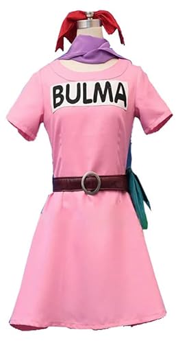 QYIFIRST Anime Bulma Bloomers Outfits Halloween Cosplay Kostüm Rosa Damen S von QYIFIRST