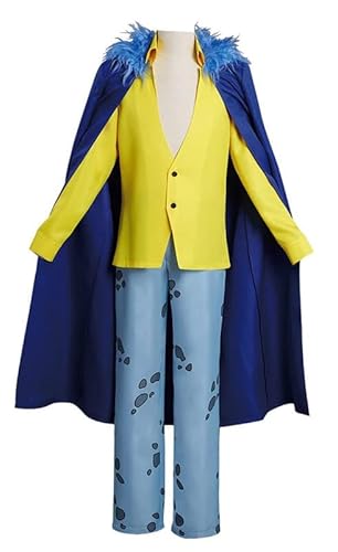QYIFIRST Anime Law Outfits Fasching Cosplay Kostüm with Hat Gold Herren XS QYIFIRST Anime Law Outfits Fasching Cosplay Kostüm with Hat Gold Herren XS von QYIFIRST