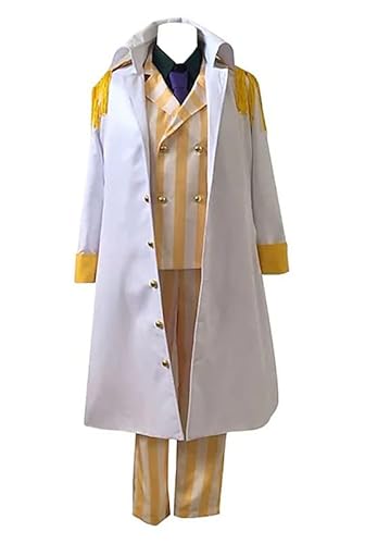 QYIFIRST Anime Seigi Marines Kizaru Outfits Halloween Cosplay Kostüm Weiß Herren L von QYIFIRST