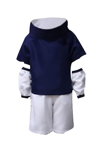 QYIFIRST Anime Uchiha Sasuke Outfits Fasching Cosplay Kostüm Blau Herren 3XL von QYIFIRST