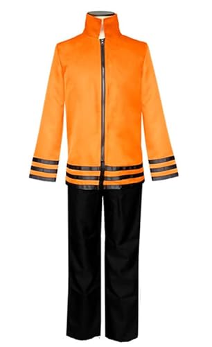 QYIFIRST Anime Uzumaki Oberteil Hose Halloween Cosplay Kostüm Orange Herren 2XL von QYIFIRST