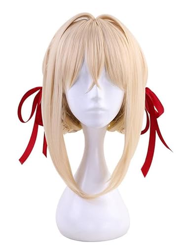 QYIFIRST Anime Violet Evergarden Cosplay Perücke Halloween Cosplay Wig Gold von QYIFIRST