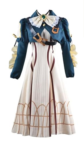 QYIFIRST Anime Violet Evergarden Outfits Fasching Cosplay Kostüm Blau Damen XS von QYIFIRST