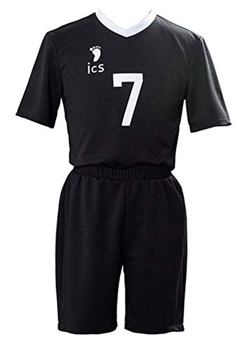 QYIFIRST Inarizaki High School Volleyball Club Miya Atsumu No.7 Jersey Set Volleyballverein Team Cosplay Kostüm Schwarz XL QYIFIRST Inarizaki High School Volleyball Club Miya Atsumu No.7 Jersey Set Volleyballverein Team Cosplay Kostüm Schwarz XL von QYIFIRST