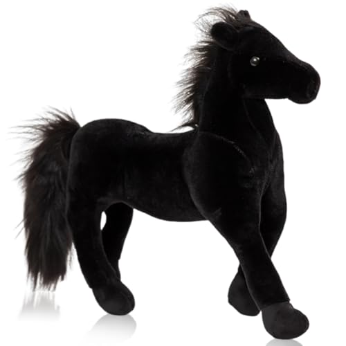 QYJMLH Plüsch Pferd Spielzeug,Realistische Pferd Plüschtier,Lebensechtes Plüschtier Pferd,PlüSch Zum Kuscheln Und Spielen Valentinstag Geburtstagsgeschenke für Jungen Mädchen 20CM von QYJMLH
