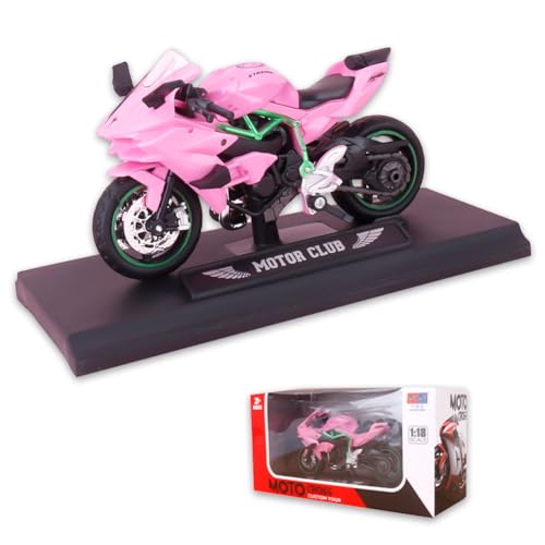 QYJMLH Spielzeug für Kinder,Simulation Motorrad Modell,Spielzeug-Motorrad für Backen Kuchen Dekorationsstücke GeburtstagParty Geschenke (Rosa) von QYJMLH