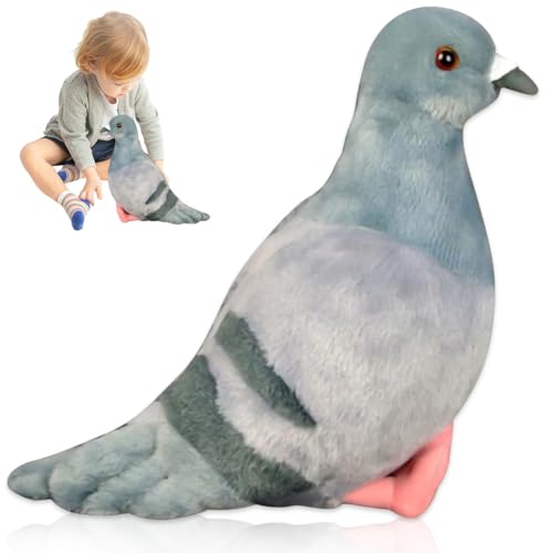 QYJMLH Taube Plüschpuppe 20cm,grau Kuscheltier Taube,Taube Plüschtier Gefüllte,Realistische Taube Plüschspie Spielzeug für Wilde Tiere, Geschenk für Freunde und Kinder QYJMLH Taube Plüschpuppe 20cm,grau Kuscheltier Taube,Taube Plüschtier Gefüllte,Realistische Taube Plüschspie Spielzeug für Wilde Tiere, Geschenk für Freunde und Kinder von QYJMLH