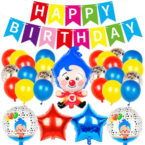 Zirkus Thema Clown Ballon, 29PCS Clown Deko Geburtstag,Geburtstagsdeko ZirkusKarneval Zirkus Party Dekoration mit Folienballon, Zirkus Dekorationen Zirkus Thema Clown Ballon, 29PCS Clown Deko Geburtstag,Geburtstagsdeko ZirkusKarneval Zirkus Party Dekoration mit Folienballon, Zirkus Dekorationen von QYJMLH