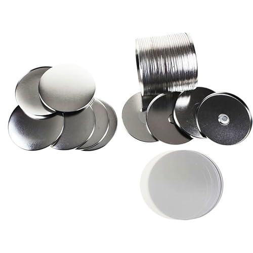 QZCX 100 Sätze runder Kühlschrankmagnet-Knopfteile, 58-mm-Kühlschrankmagnetzubehör von QZCX