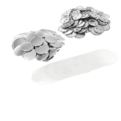 QZCX 100 Sets 44 mm runde Anstecknadeln aus Metall for die Knopfherstellungsmaschine von QZCX