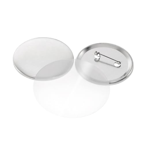 QZCX 100PCS 32mm DIY Blank Materialien Abzeichen Zubehör Metall Button Pins Abzeichen Teile von QZCX