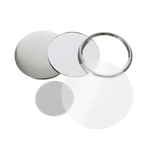 QZCX 100PCS 58mm DIY Herstellung Mini Weißblech Spiegel Teile Tragbare Tasche Mini Runde Spiegel von QZCX