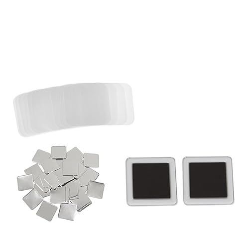 QZCX 100Set 50x50mm quadratische Magnete Kühlschrank Abzeichen DIY Herstellung Teile von QZCX