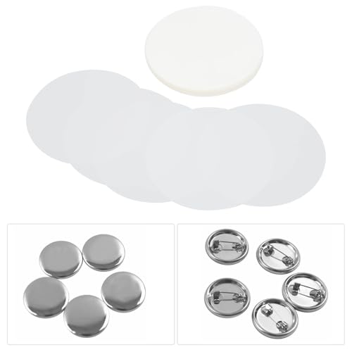 QZCX 20PCS Abzeichen transparente Folie Kreis Mylars klare Schutzfolie for runde Abzeichen Button Maker von QZCX