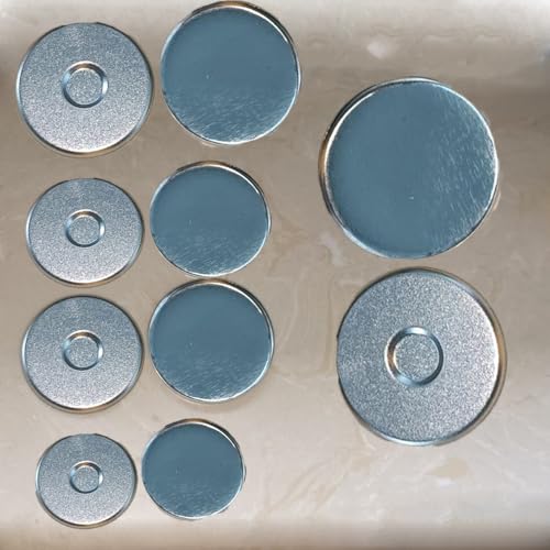 QZCX 44 konkave DIY-Abzeichen-Knopfnadeln, Leere Materialnadeln, Knöpfe, Abzeichen, Zubehör, Teile, 100 Stück von QZCX