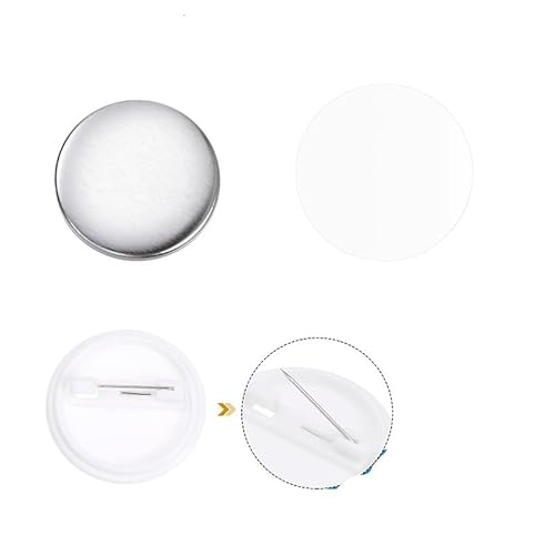 QZCX 500 Sets Blanko-Anstecknadeln, Button-Maker-Teile, Materialzubehör, 25-mm-DIY-Knöpfe QZCX 500 Sets Blanko-Anstecknadeln, Button-Maker-Teile, Materialzubehör, 25-mm-DIY-Knöpfe von QZCX