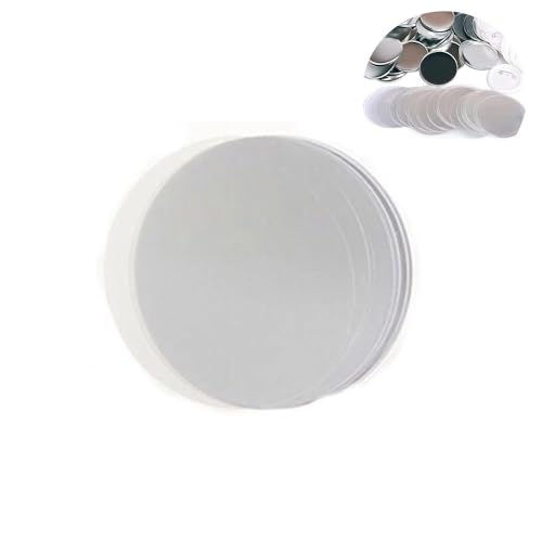 QZCX 500PCS Abzeichen Transparent Film Kreis Mylars Klare Schutzfolie for Runde Abzeichen Button Maker 58MM von QZCX