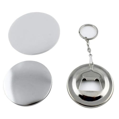 QZCX 58 mm DIY Schlüsselanhänger-Knopfherstellungs-Set, Spiegel-Flaschenöffner for Knopfherstellungsmaschine, Abzeichen-Bastelarbeiten von QZCX