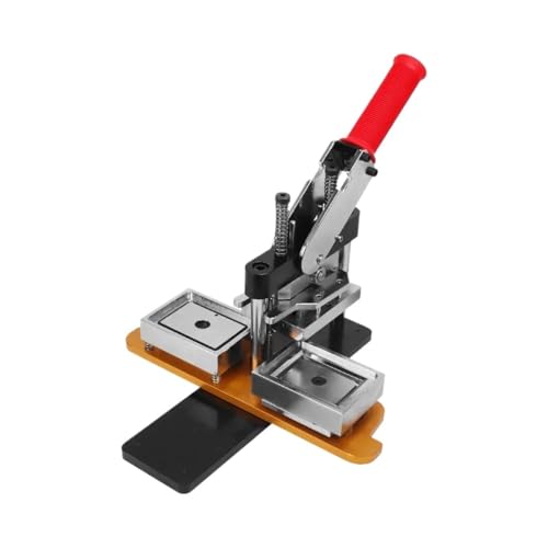 QZCX 80 x 53 mm Kühlschrankmagnet-Maschinen-Set, DIY-Magnet-Abzeichen-Pressmaschine, Rotationsblech von QZCX