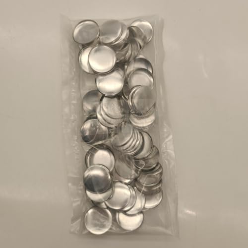 QZCX Büroklammer, Abzeichen, Verbrauchsmaterial, Lesezeichen, Leere Schaltfläche, Anstecknadel, Teilehersteller, 25 mm, 100 Stück von QZCX