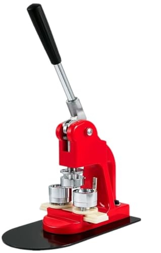 QZCX Button-Maker-Maschine for Anstecknadeln, 37 mm, DIY-Broschen-Abzeichen-Pressknopf-Maker-Werkzeug mit 100-teiligen Knöpfen von QZCX