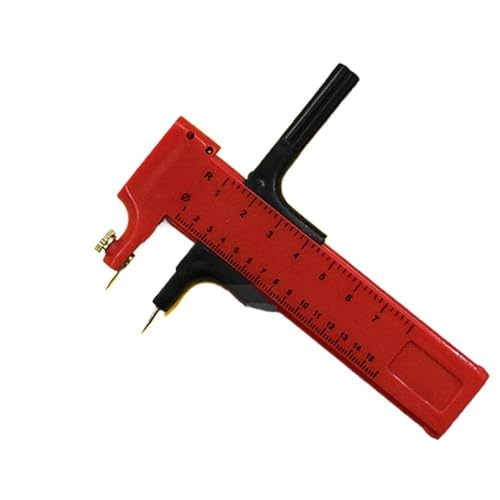 QZCX Kompass-Kreisschneider, rundes Papiermesser, DIY verstellbare kreisförmige Karton-Papierschneidewerkzeuge(Rood) von QZCX