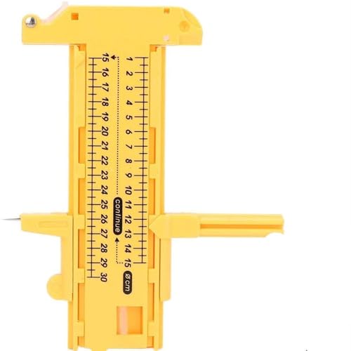 QZCX Kompass-Kreisschneider, rundes Papiermesser, DIY verstellbare kreisförmige Karton-Papierschneidewerkzeuge(Yellow) von QZCX