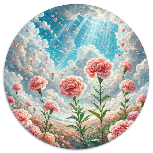 Carnation Puzzle 1000 Teile Schwer Puzzle Spielzeug Pädagogisches Spiel Impossible Plant Herausforderung Spielzeug Für Erwachsene Kinder 1000pcs (67.5x67.5cm) von QZESHAN