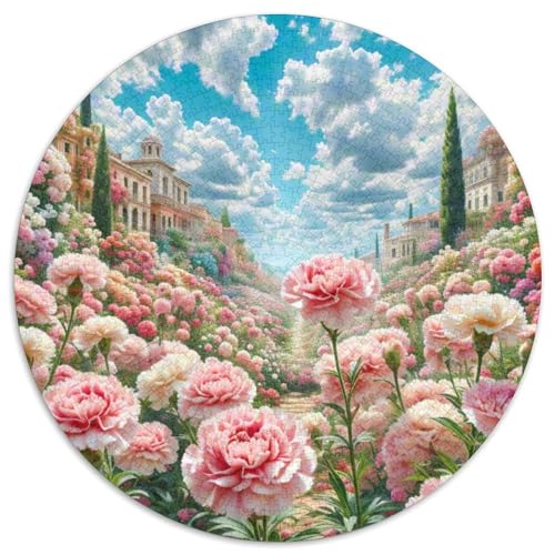 Carnation Puzzle 1000-teilige Schwer Puzzle Spielzeug Lernspiel Impossible Plant Herausforderungsspielzeug Für Erwachsene Kinder 1000pcs (67.5x67.5cm) von QZESHAN