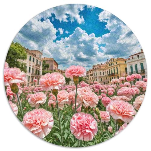 Carnation Puzzles 1000 Teile Schwer Puzzle Spielzeug Lernspiel Impossible Plant Herausforderung Spielzeug Für Erwachsene Und Kinder in Bewährter 1000pcs (67.5x67.5cm) von QZESHAN