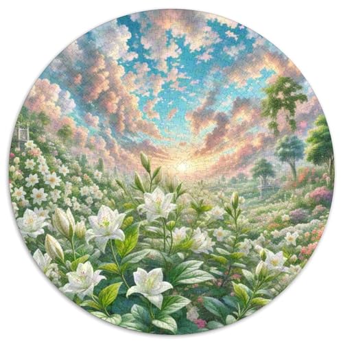 Jasmine Puzzle 1000 Teile Schwer Puzzle Spielzeug Pädagogisches Spiel Impossible Plant Herausforderung Spielzeug Für Erwachsene Und Kinder Ab 14 Jahren 1000pcs (67.5x67.5cm) von QZESHAN