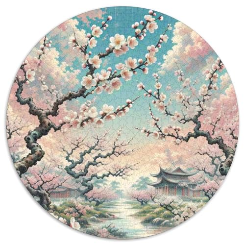 Plum Blossom Puzzle 1000 Teile Schwer Puzzle Spielzeug Pädagogisches Spiel Impossible Plant Herausforderung Spielzeug Für Erwachsene Und Kinder in Bewährter 1000pcs (67.5x67.5cm) von QZESHAN