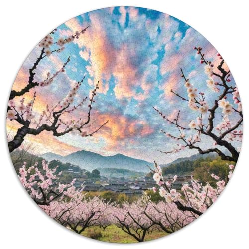 Plum Blossom Puzzle 1000-teilige Schwer Puzzle Spielzeug Lernspiel Impossible Plant Herausforderung Spielzeug Für Erwachsene Kinder 1000pcs (67.5x67.5cm) von QZESHAN
