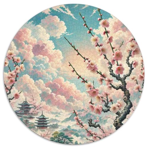 Plum Blossom Puzzle 1000-teilige Schwer Puzzle Spielzeug Pädagogisches Spiel Impossible Plant Herausforderung Spielzeug Für Erwachsene Und Kinder Ab 14 Jahren 1000pcs (67.5x67.5cm) von QZESHAN
