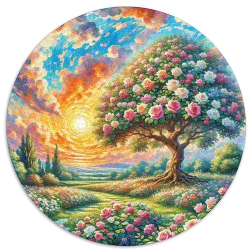 Rose Puzzle 1000 Teile Schwer Puzzle Spielzeug Pädagogisches Spiel Impossible Plant Herausforderung Spielzeug Für Erwachsene Und Kinder in Bewährter 1000pcs (67.5x67.5cm) von QZESHAN