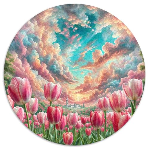 Tulip Puzzle 1000 Teile Schwer Puzzle Spielzeug Pädagogisches Spiel Impossible Plant Herausforderungsspielzeug Für Erwachsene Und Kinder in Bewährter 1000pcs (67.5x67.5cm) von QZESHAN