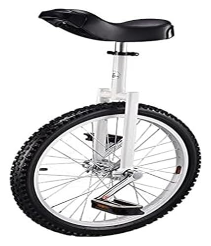 Verstellbarer Heimtrainer mit Radbalance – Fitness-Scooter mit 150 kg Kapazität for Zirkusvorstellungen(White,16inches) von QZLNONTK