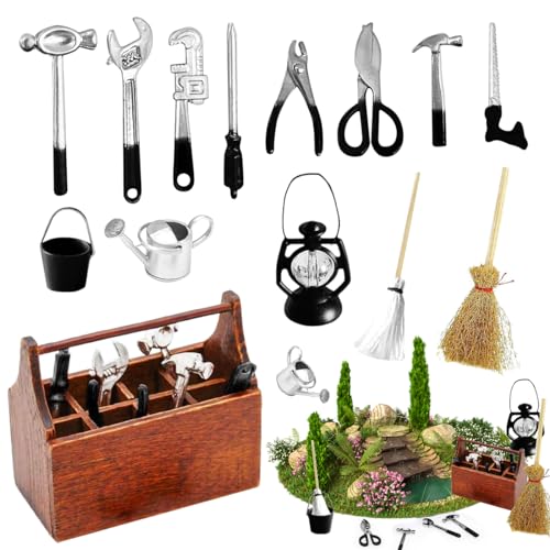 Wichtel Zubehör Baustelle, 14 Stück Wichtelzubehör Weihnachten 1/12 Miniatur Werkzeugkasten mit Werkzeugkoffer Miniatur Werkzeug Puppenhaus Zubehör Weihnachten, Wichtel Baustelle Set Einzug Wichtel Zubehör Baustelle, 14 Stück Wichtelzubehör Weihnachten 1/12 Miniatur Werkzeugkasten mit Werkzeugkoffer Miniatur Werkzeug Puppenhaus Zubehör Weihnachten, Wichtel Baustelle Set Einzug von QZOSZ