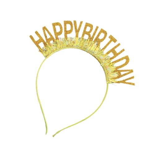Qaonsciug Schimmernde Geburtstagsfeier Hairhoop Mit Glitzern Populäres Kronen Haarband Für Kinder Erwachsene Fotografie Kopfzubehör von Qaonsciug